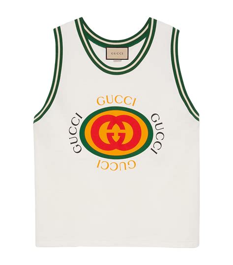 gucci tank top white|Gucci tank top men's.